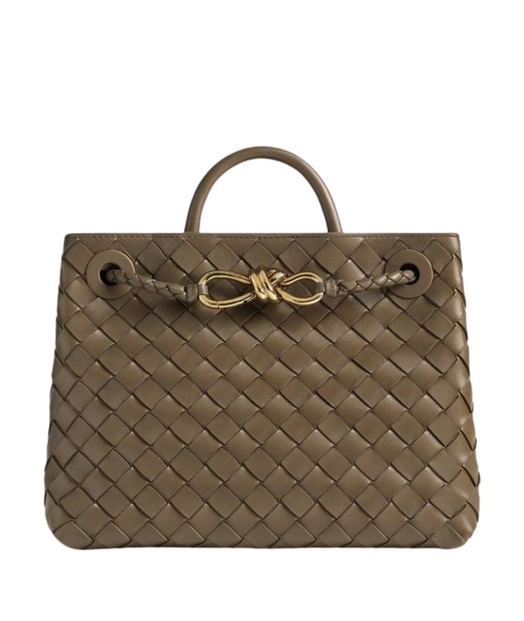 BOTTEGA VENETA Коричневая кожаная сумка тоут, фото 1