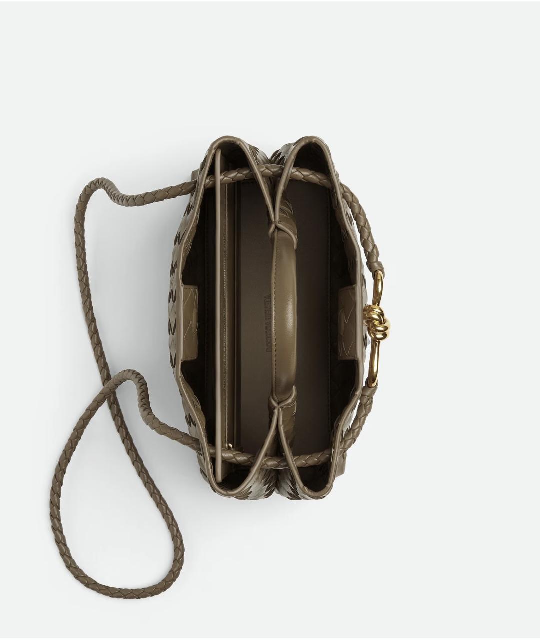 BOTTEGA VENETA Коричневая кожаная сумка тоут, фото 3