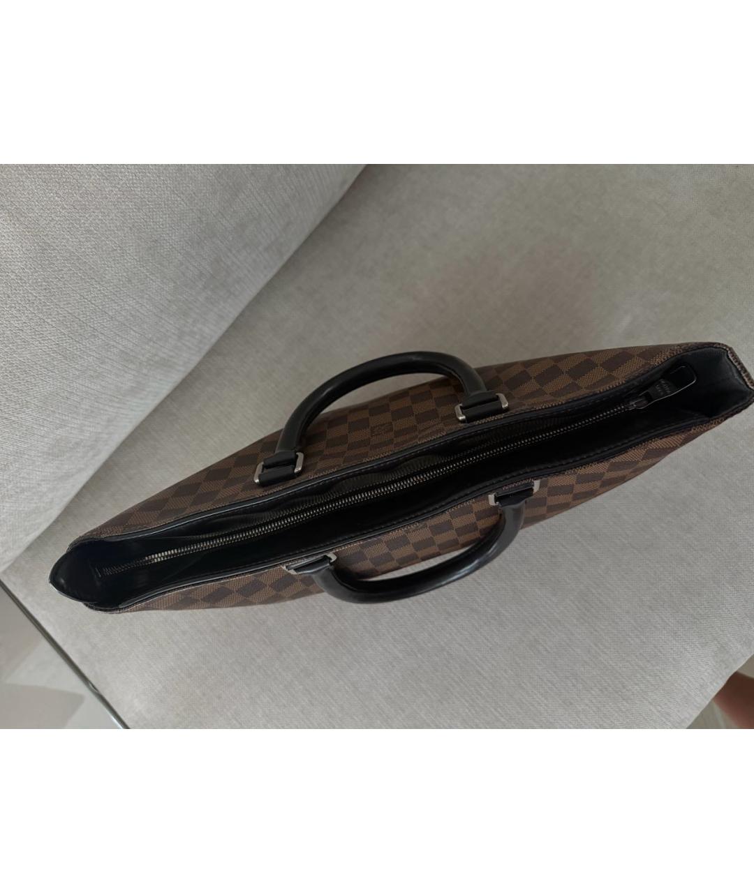LOUIS VUITTON Коричневая сумка тоут, фото 3