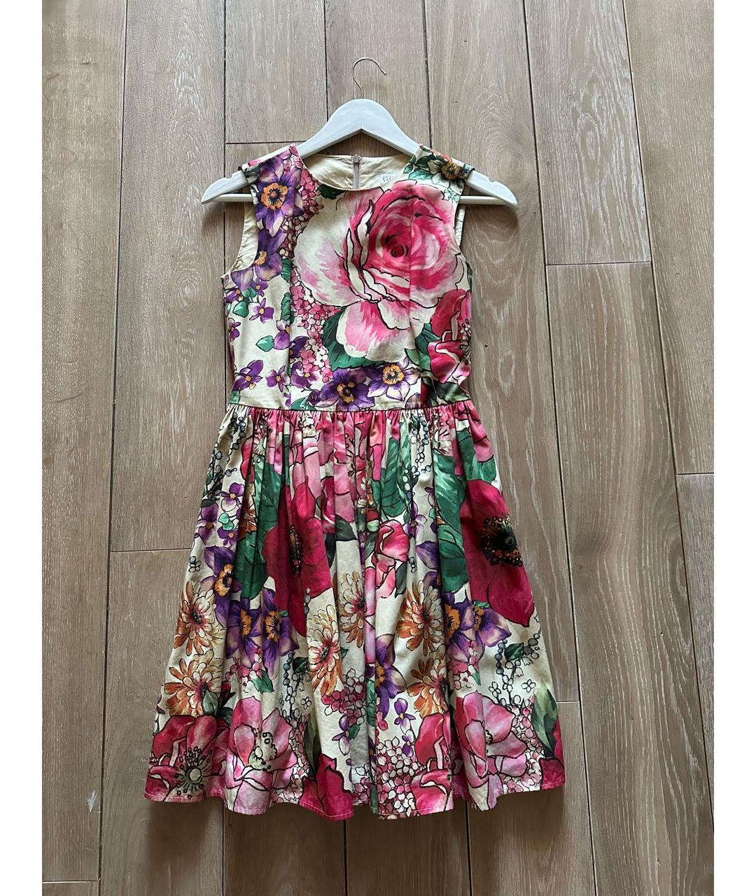 RED VALENTINO Мульти хлопковое повседневное платье, фото 6