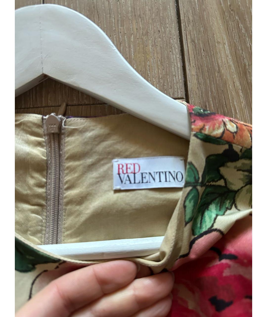 RED VALENTINO Мульти хлопковое повседневное платье, фото 3