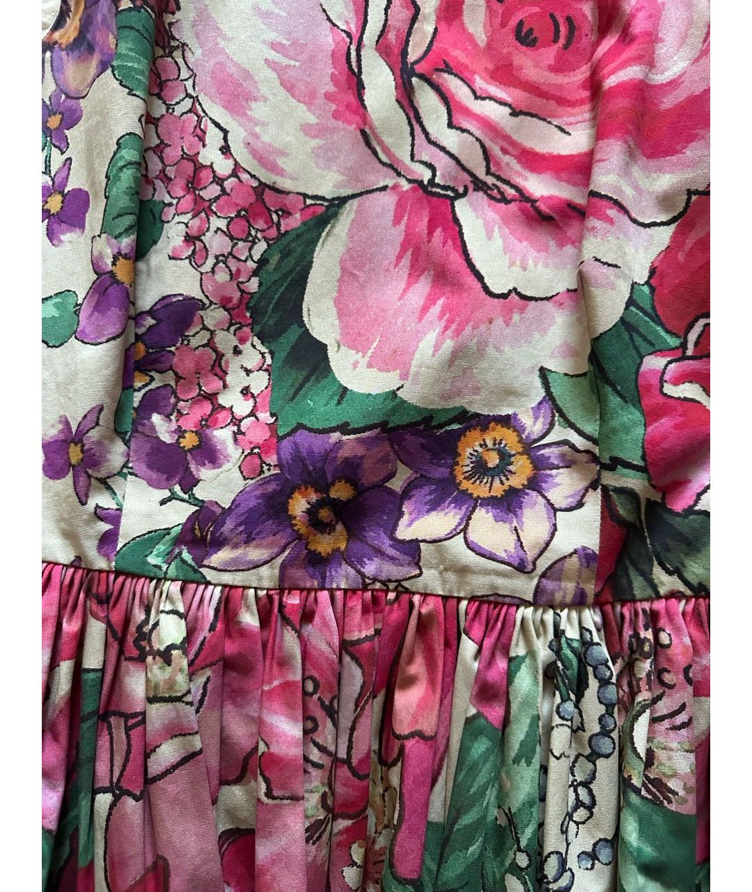 RED VALENTINO Мульти хлопковое повседневное платье, фото 4