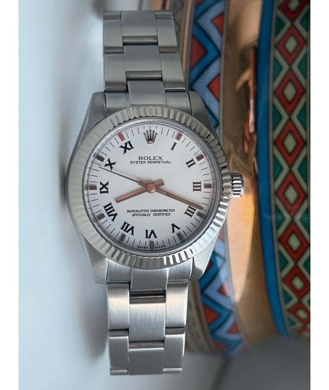 ROLEX Серебряные часы, фото 9