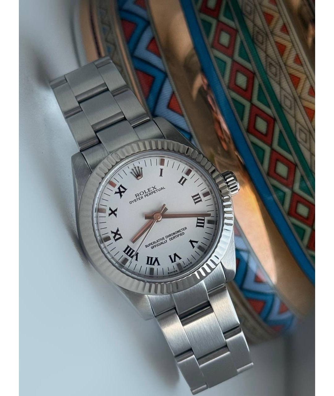 ROLEX Серебряные часы, фото 4