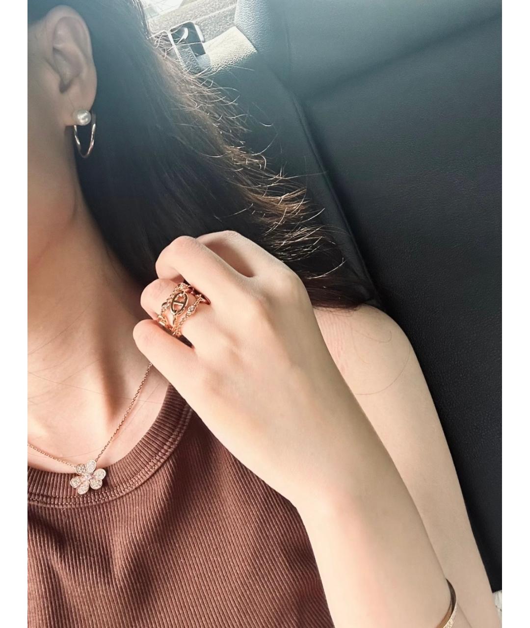 HERMES Золотое кольцо из розового золота, фото 7