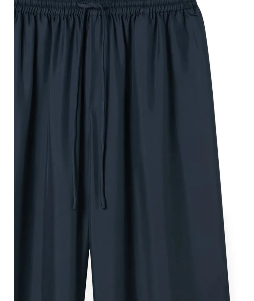 ROHE Синие льняные прямые брюки, фото 2