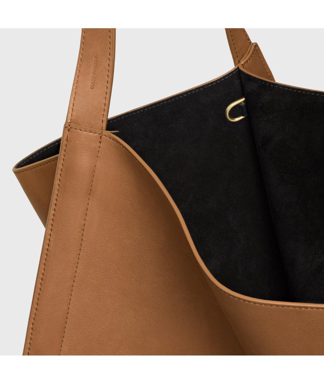 CELINE Коричневая кожаная сумка тоут, фото 4