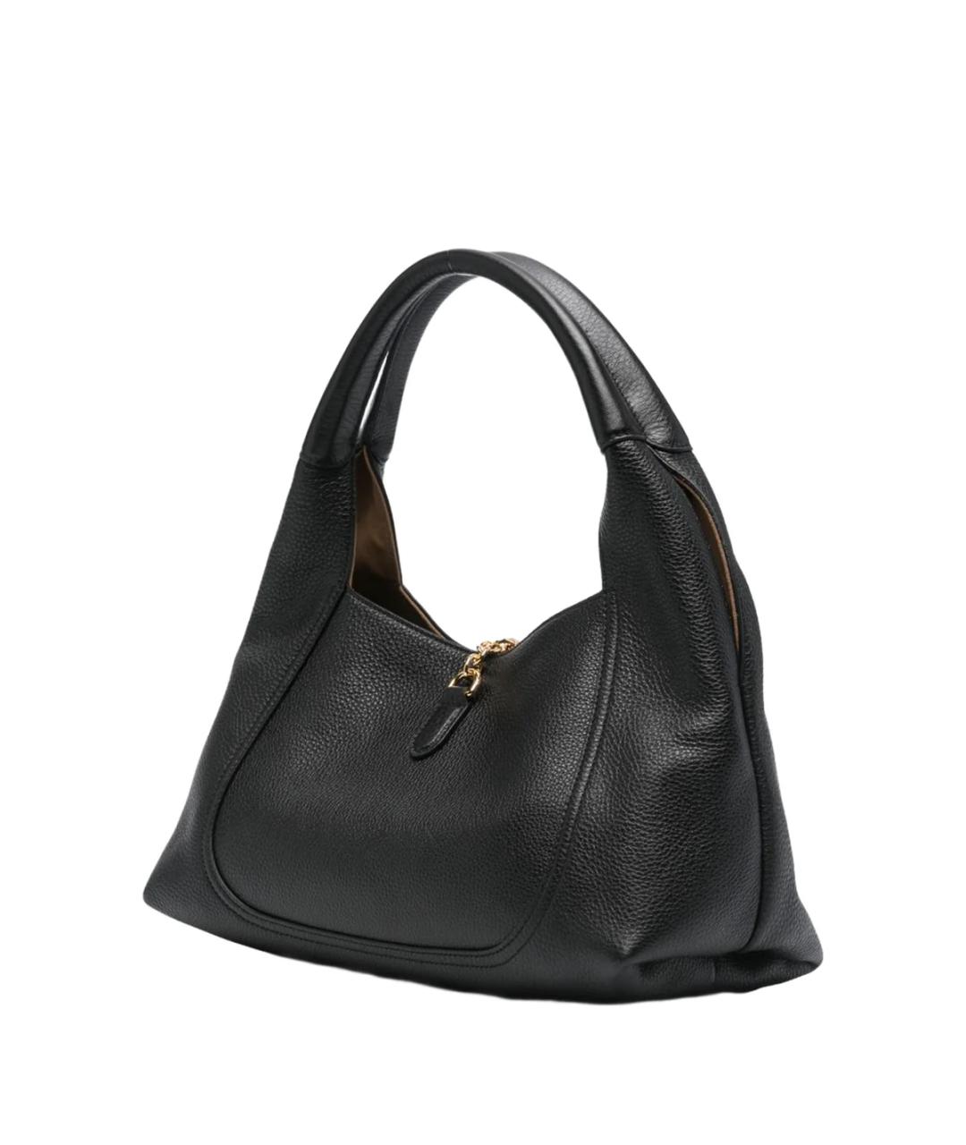 GUCCI Черная кожаная сумка через плечо, фото 3