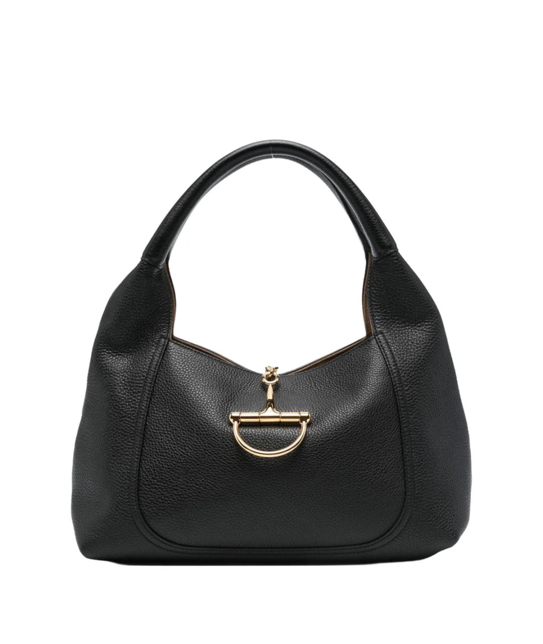 GUCCI Черная кожаная сумка через плечо, фото 1