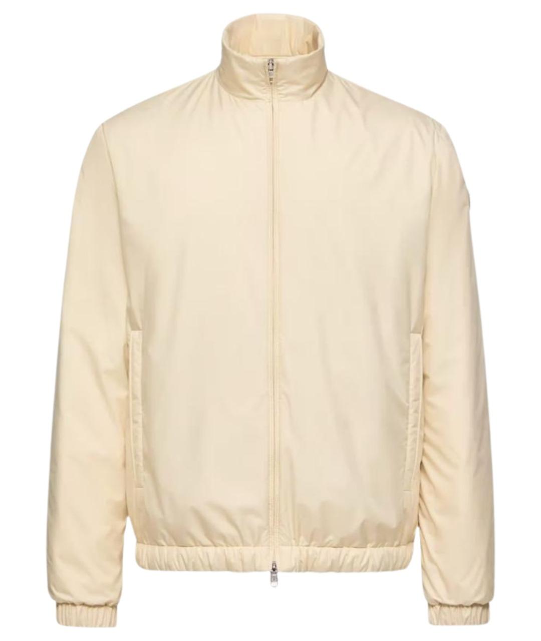 MONCLER Бежевая полиамидовая куртка, фото 1