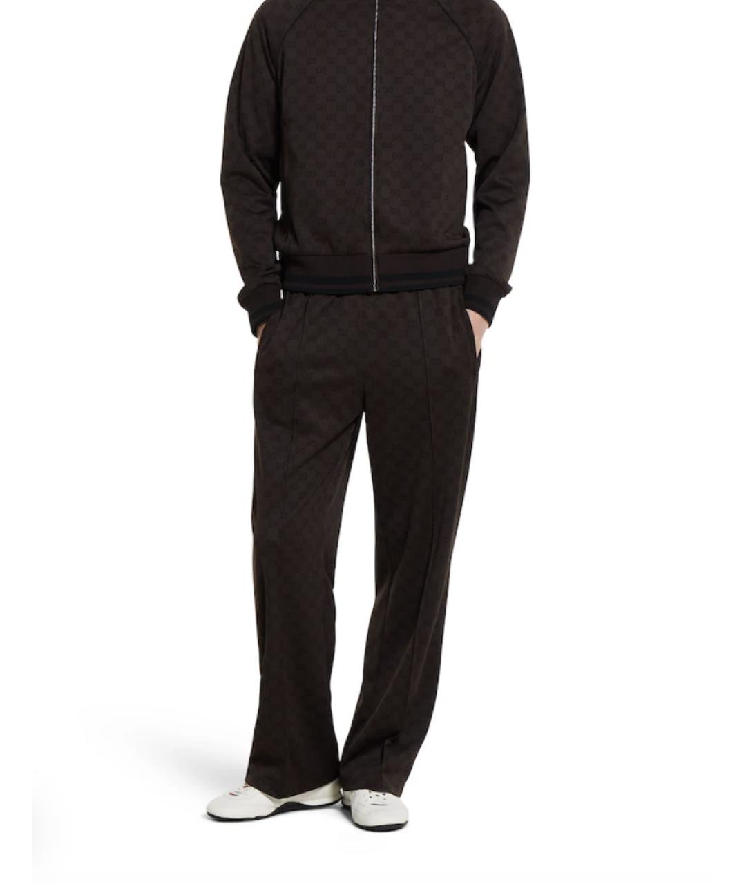 GUCCI Белые кожаные низкие кроссовки / кеды, фото 3