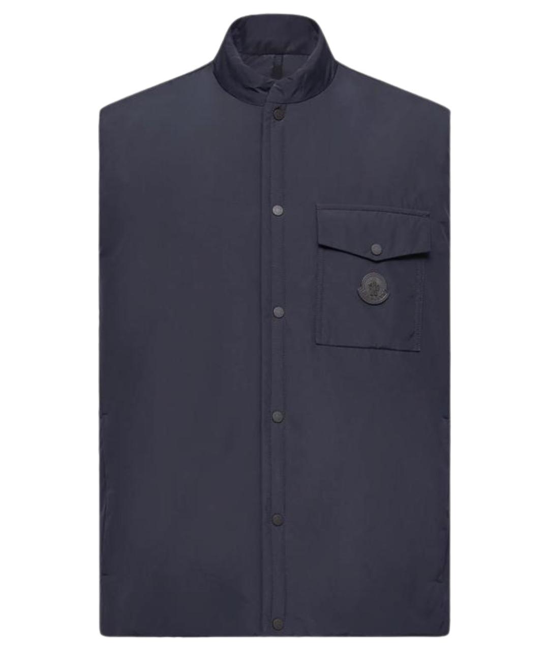 MONCLER Темно-синий жилет, фото 1