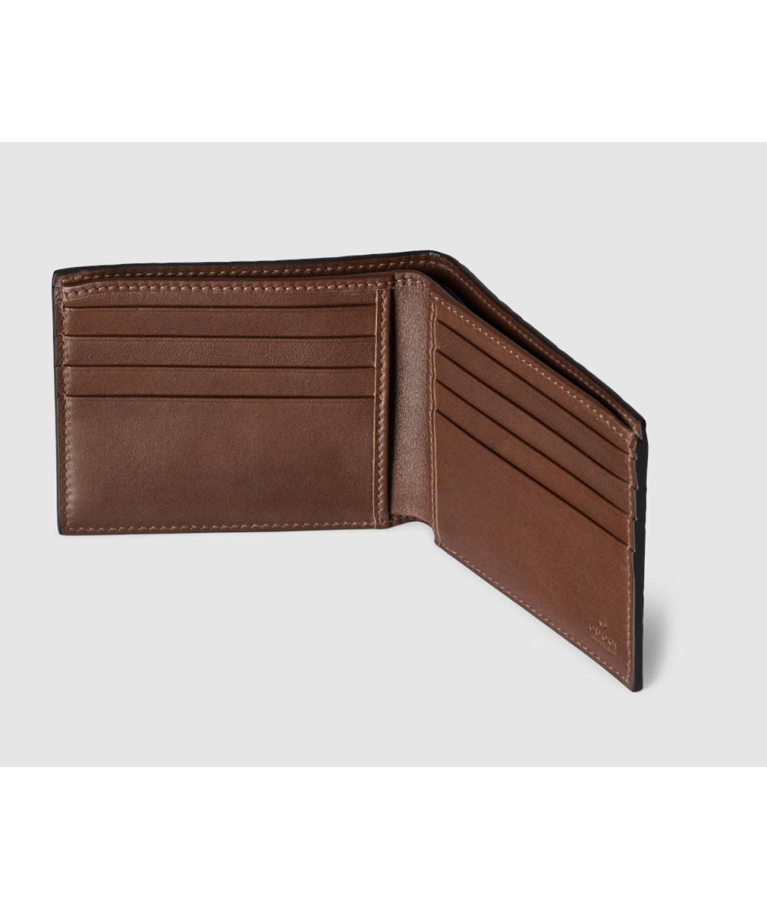 GUCCI Коричневый кожаный кошелек, фото 4