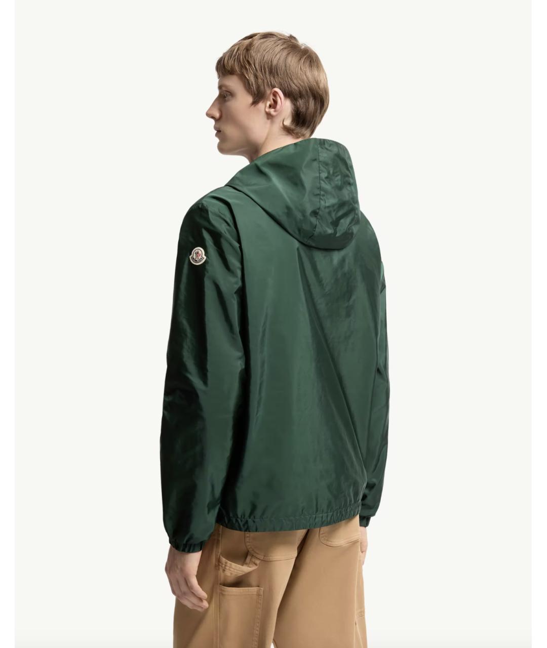 MONCLER Зеленая полиамидовая куртка, фото 6