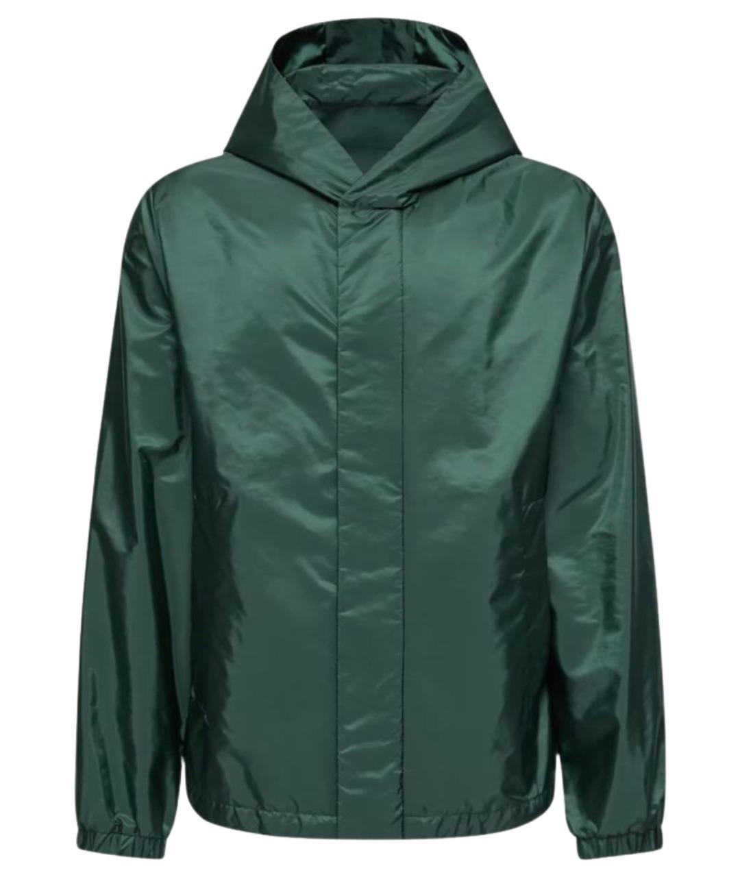 MONCLER Зеленая полиамидовая куртка, фото 1