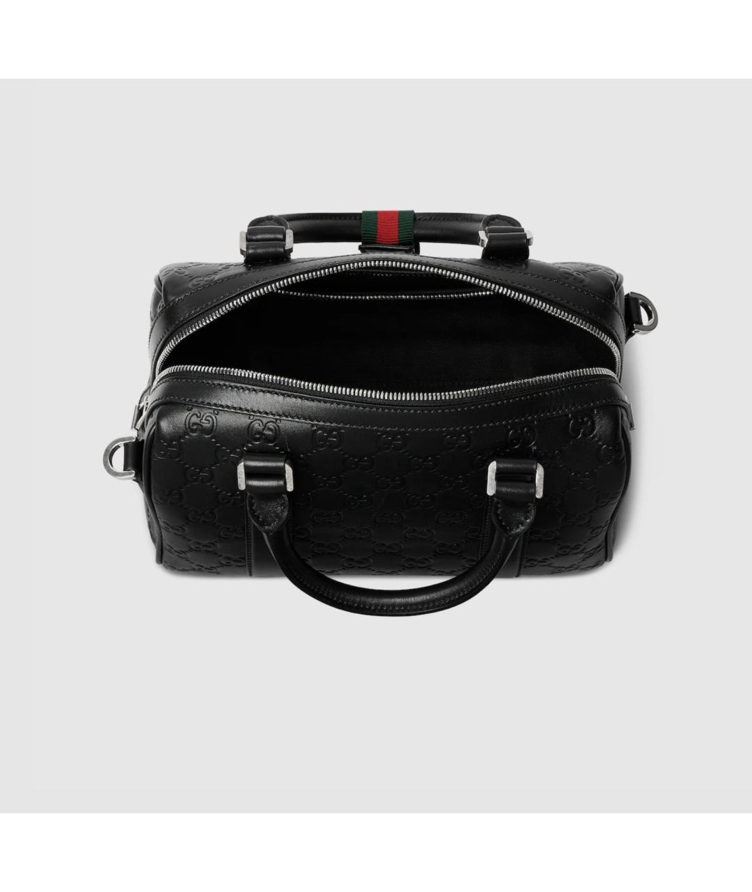 GUCCI Черная кожаная сумка на плечо, фото 7