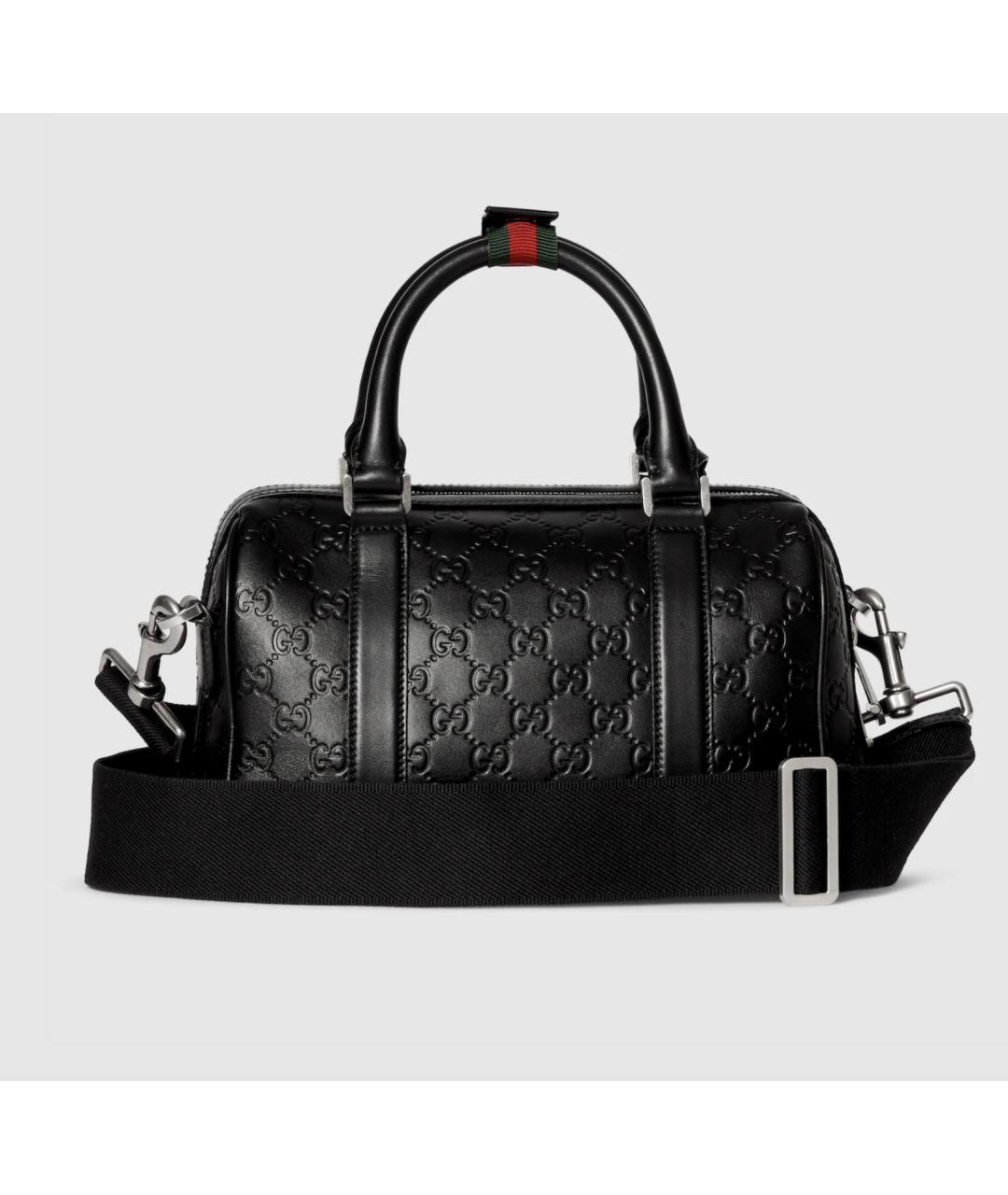 GUCCI Черная кожаная сумка на плечо, фото 6