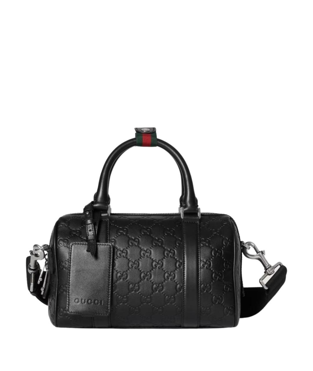 GUCCI Черная кожаная сумка на плечо, фото 1