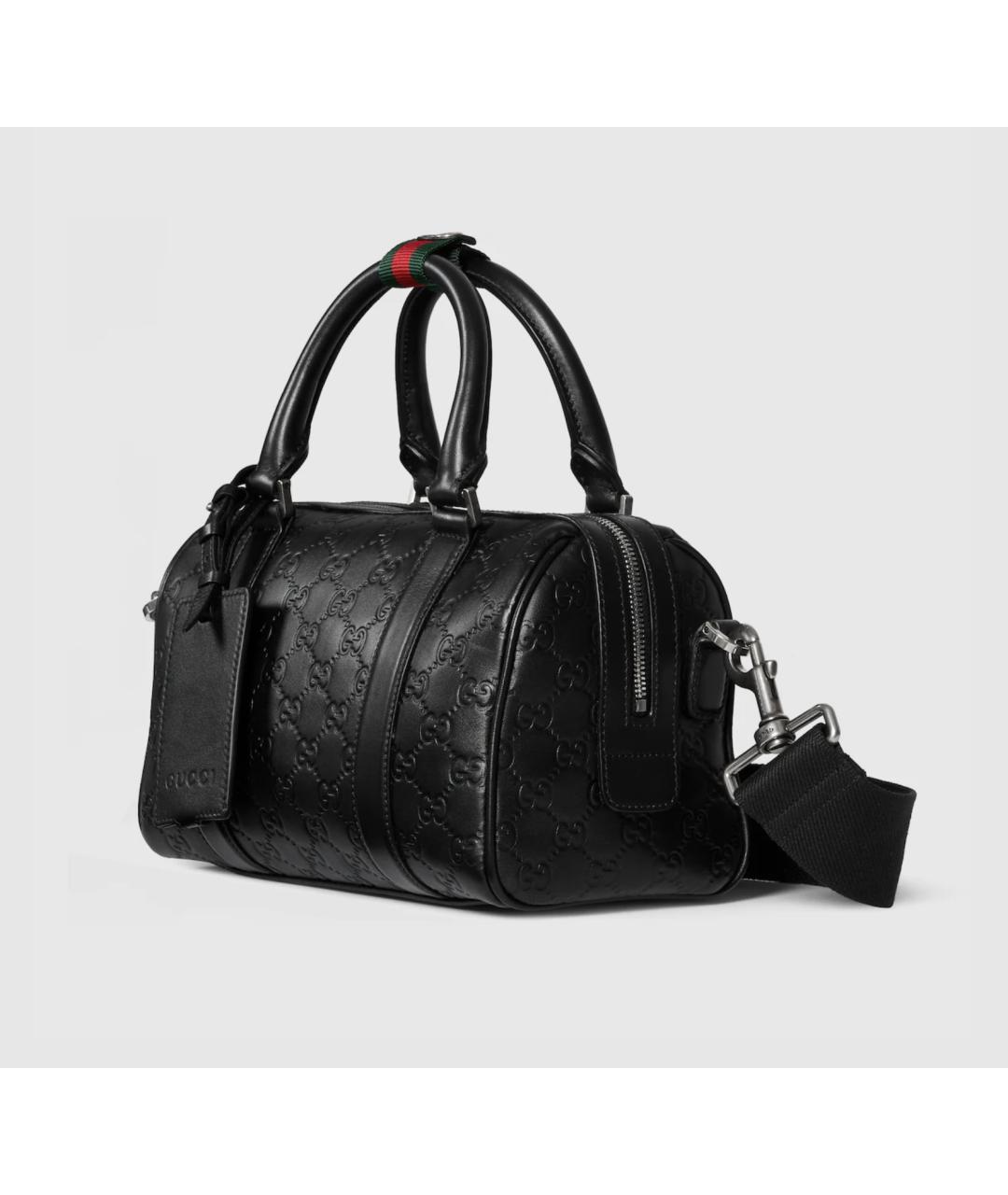 GUCCI Черная кожаная сумка на плечо, фото 2