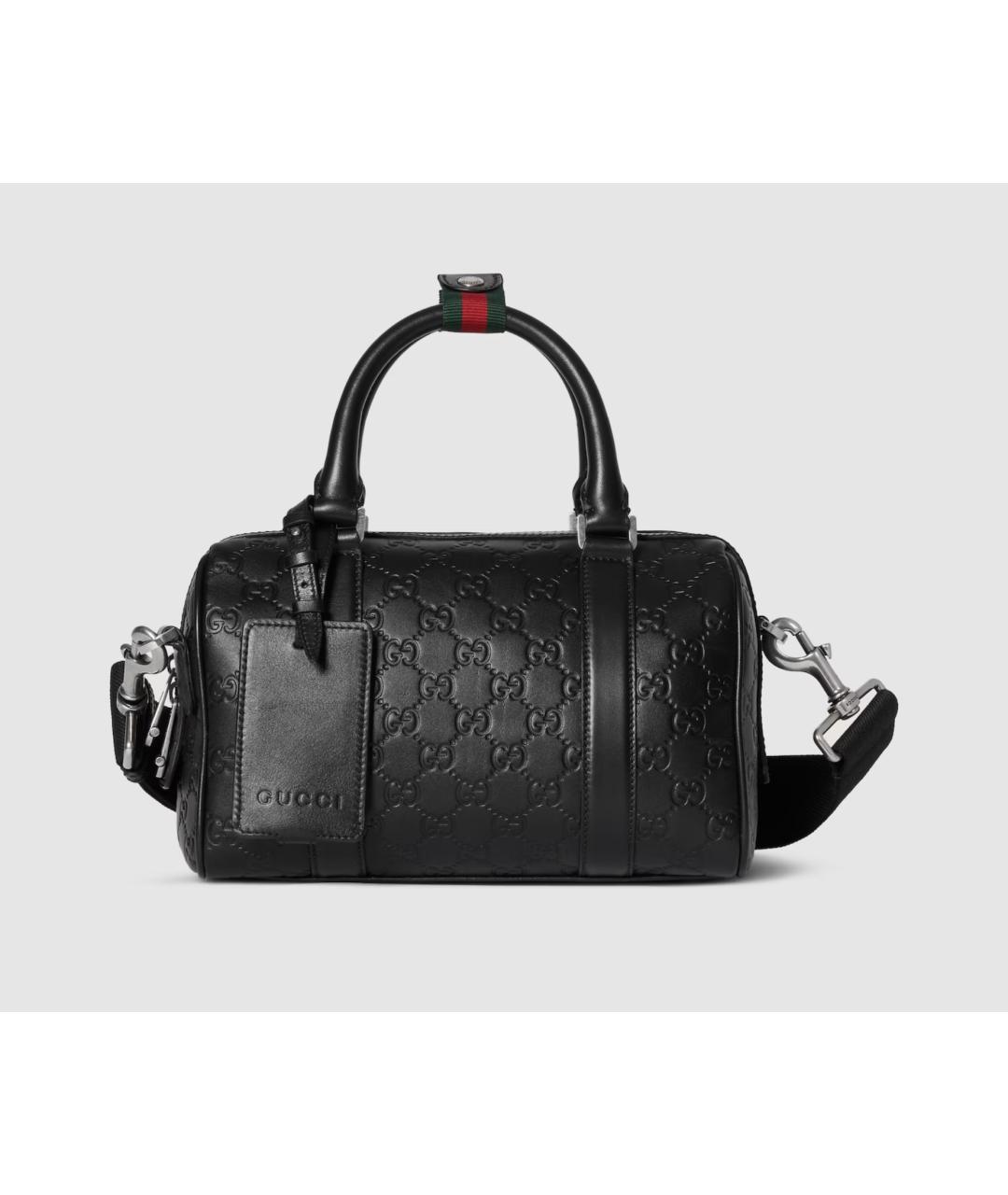 GUCCI Черная кожаная сумка на плечо, фото 8