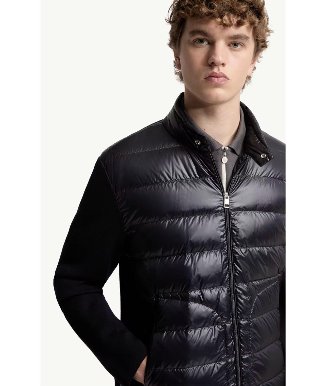 MONCLER Темно-синий кардиган, фото 4