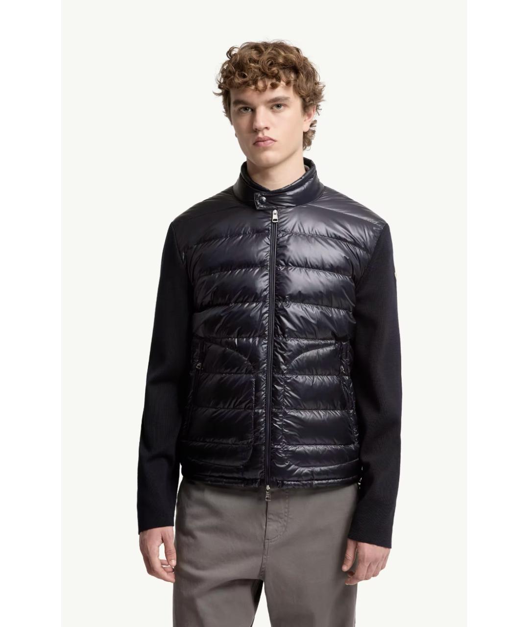 MONCLER Темно-синий кардиган, фото 2