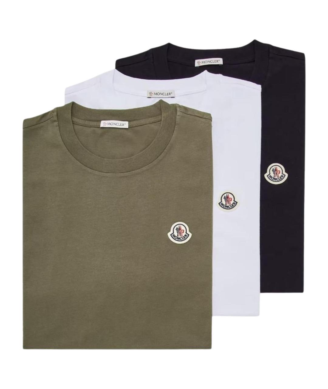 MONCLER Мульти хлопковая футболка, фото 1