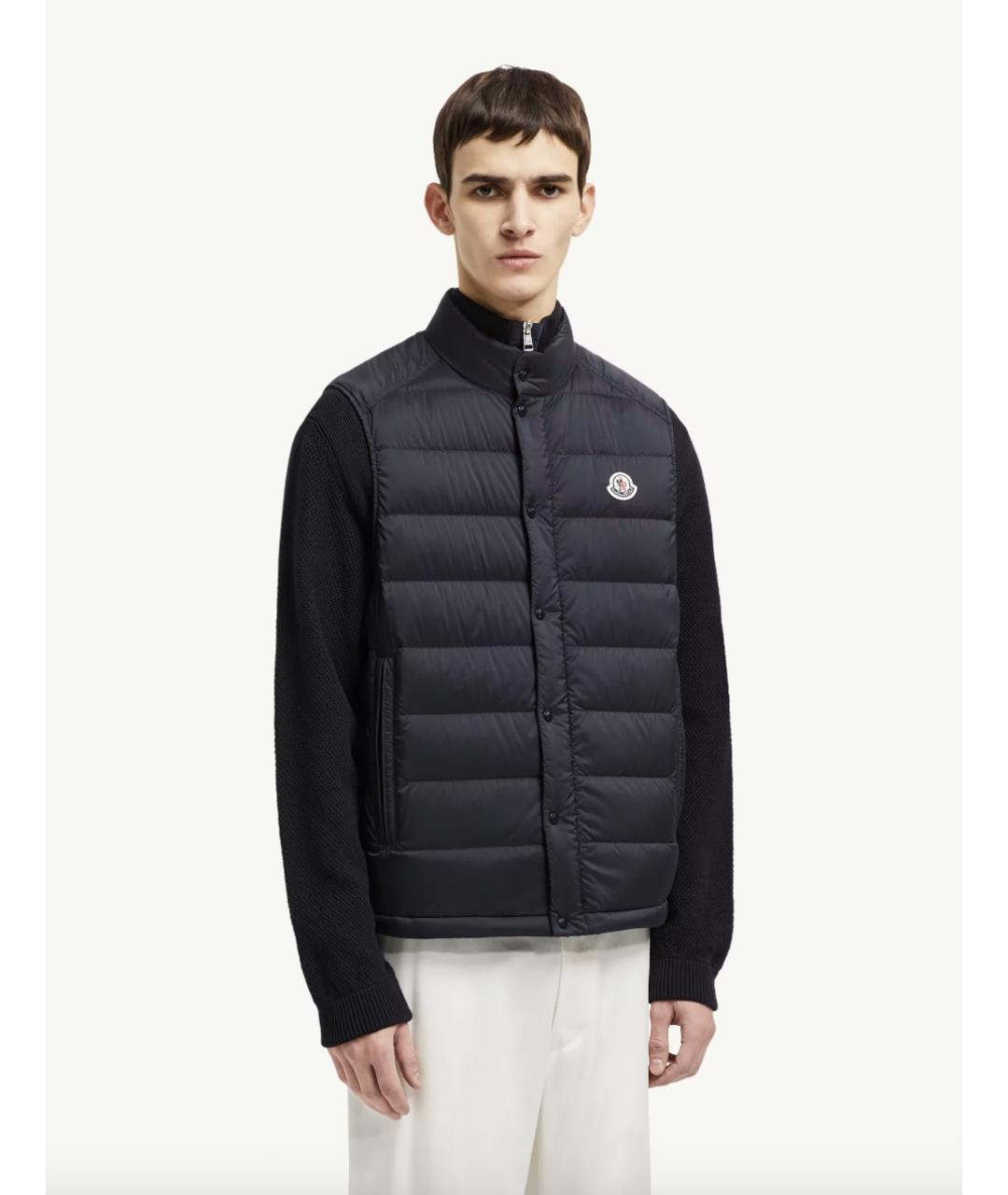 MONCLER Темно-синий жилет, фото 2