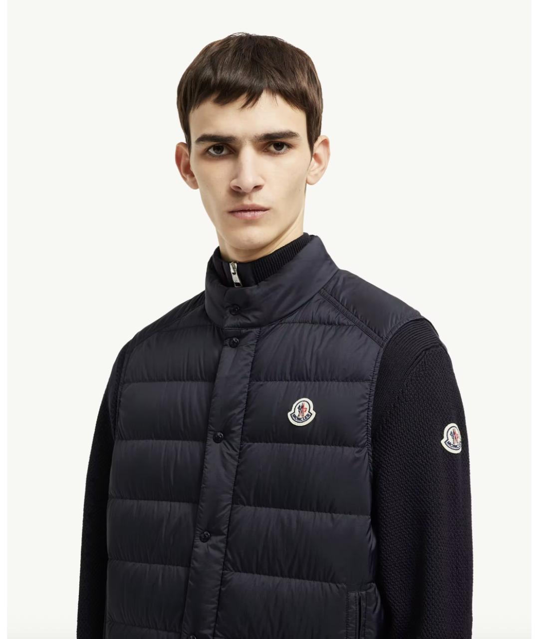 MONCLER Темно-синий жилет, фото 4
