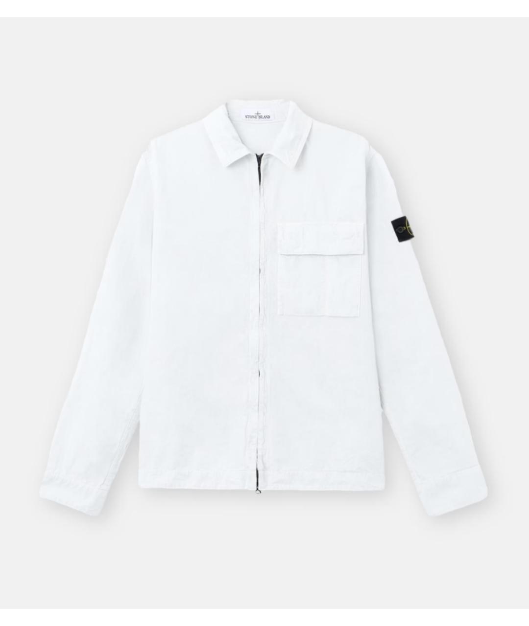 STONE ISLAND Голубая хлопковая куртка, фото 6