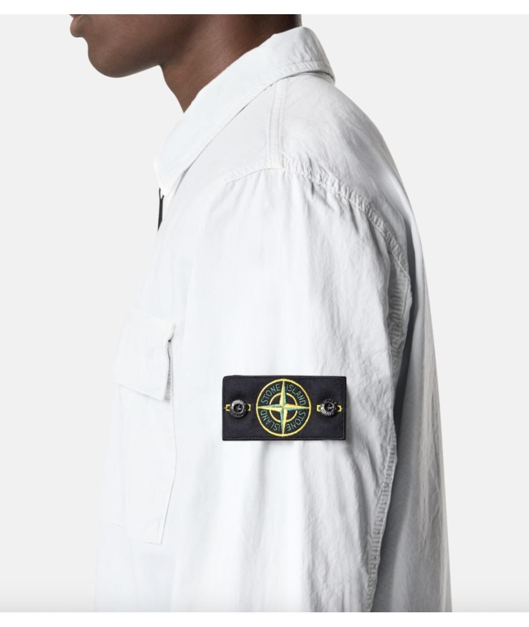 STONE ISLAND Голубая хлопковая куртка, фото 3
