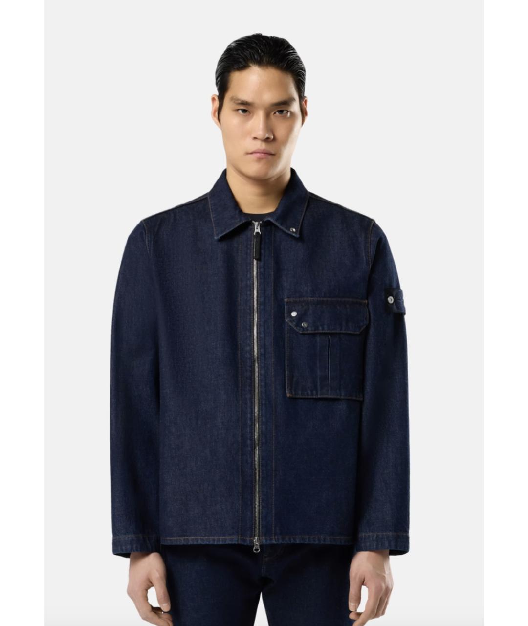 STONE ISLAND Синяя хлопковая куртка, фото 2