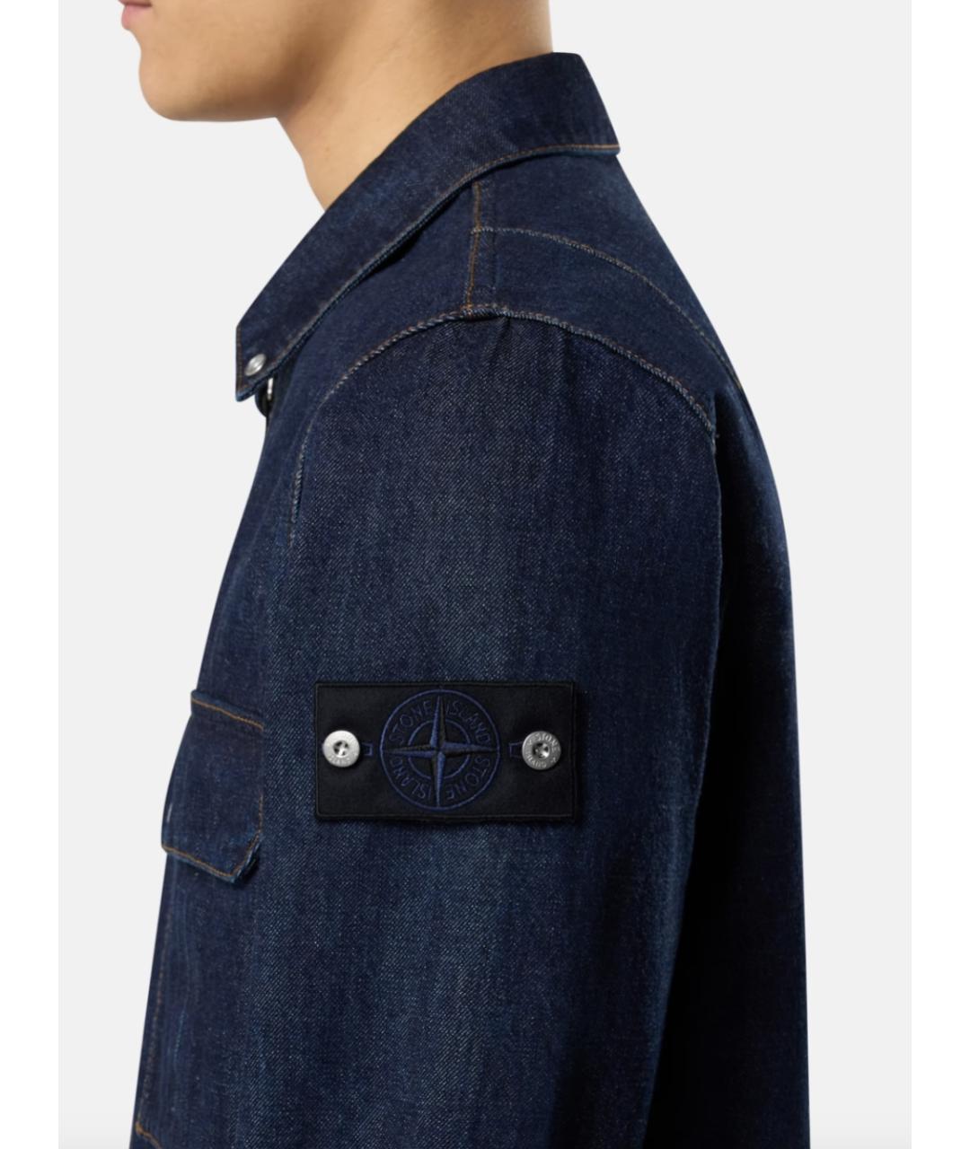 STONE ISLAND Синяя хлопковая куртка, фото 3