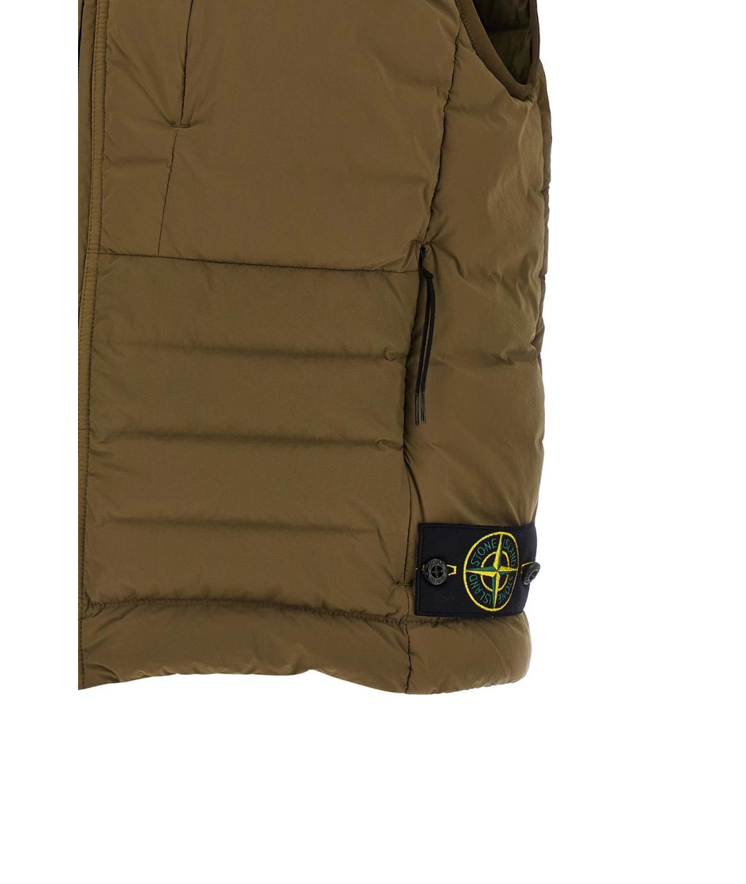 STONE ISLAND Хаки жилет, фото 4
