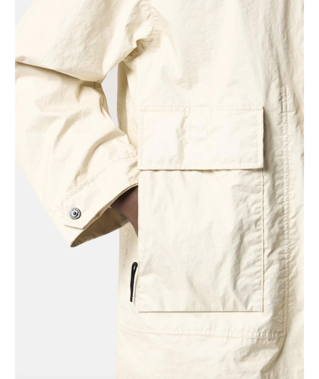 STONE ISLAND Белая полиамидовая парка, фото 5