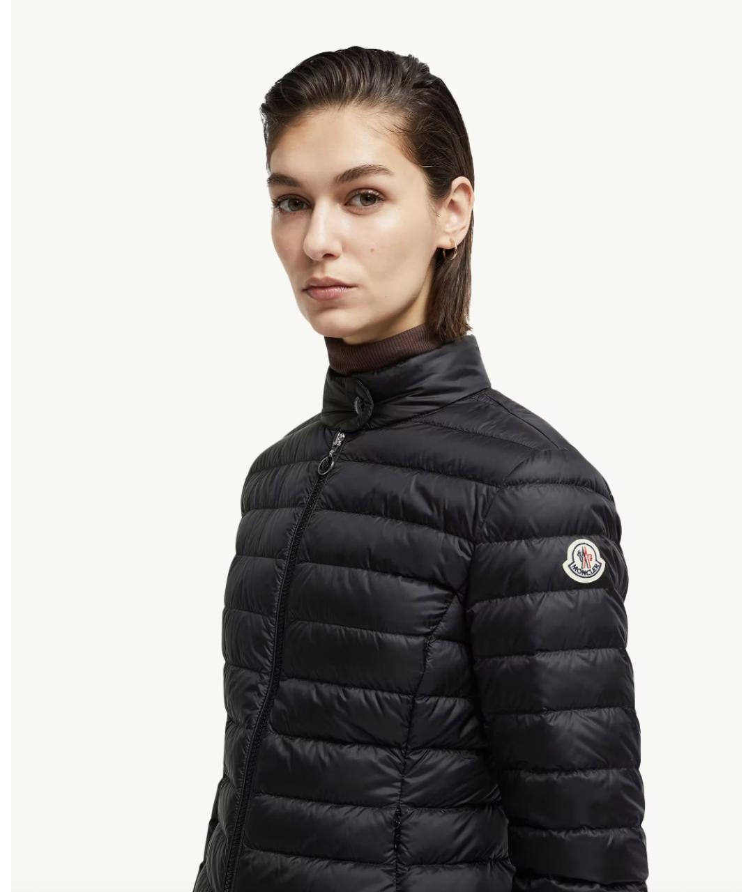 MONCLER Черная полиамидовая куртка, фото 3