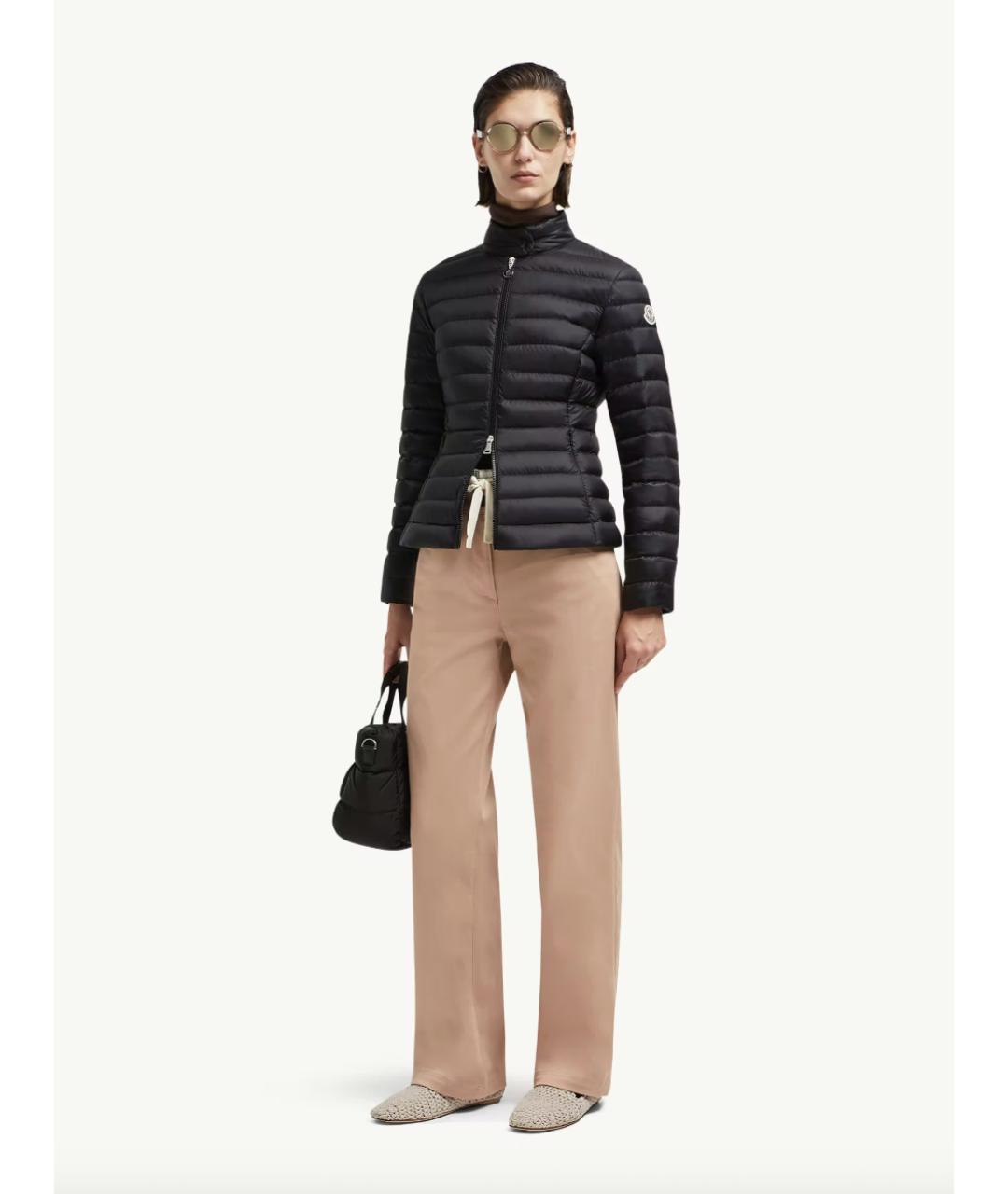 MONCLER Черная полиамидовая куртка, фото 2