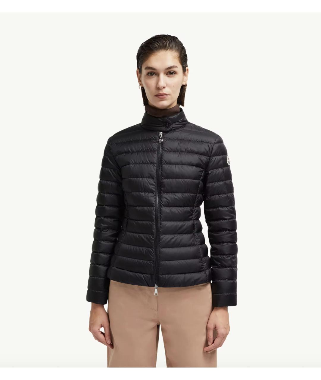 MONCLER Черная полиамидовая куртка, фото 4