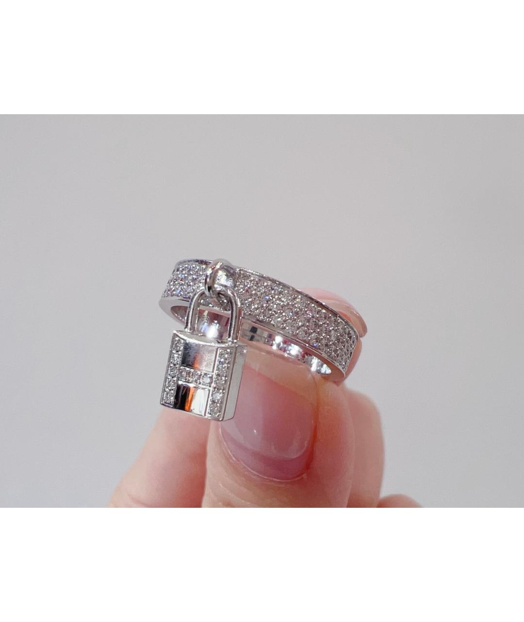 HERMES Серебряное кольцо из белого золота, фото 4