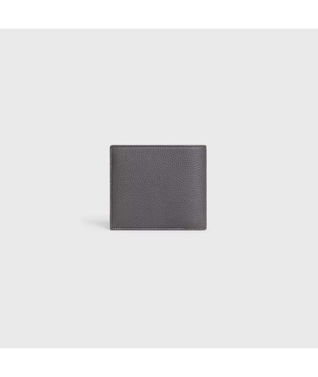 CELINE Серый кожаный кошелек, фото 3