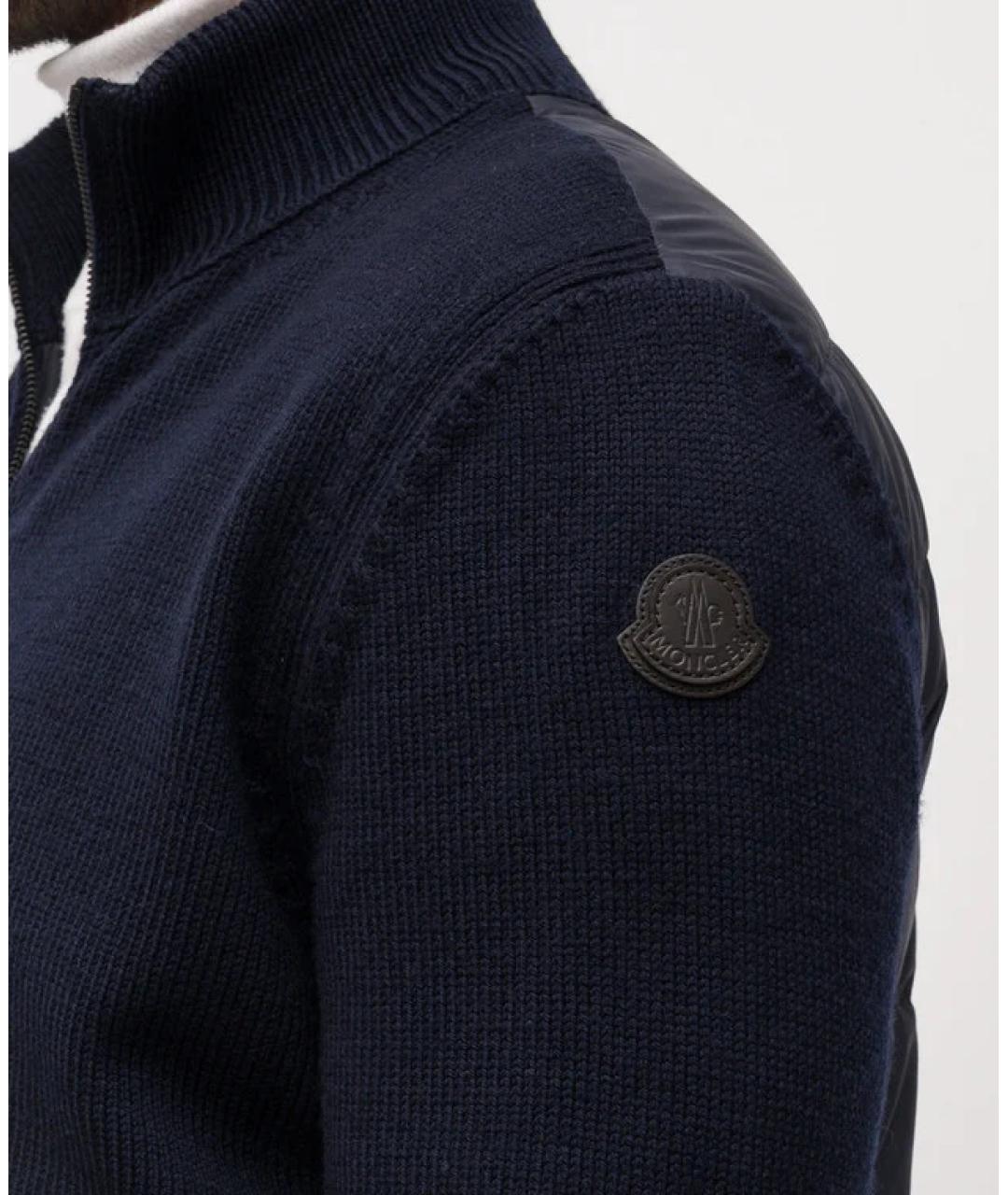 MONCLER Темно-синий кардиган, фото 5