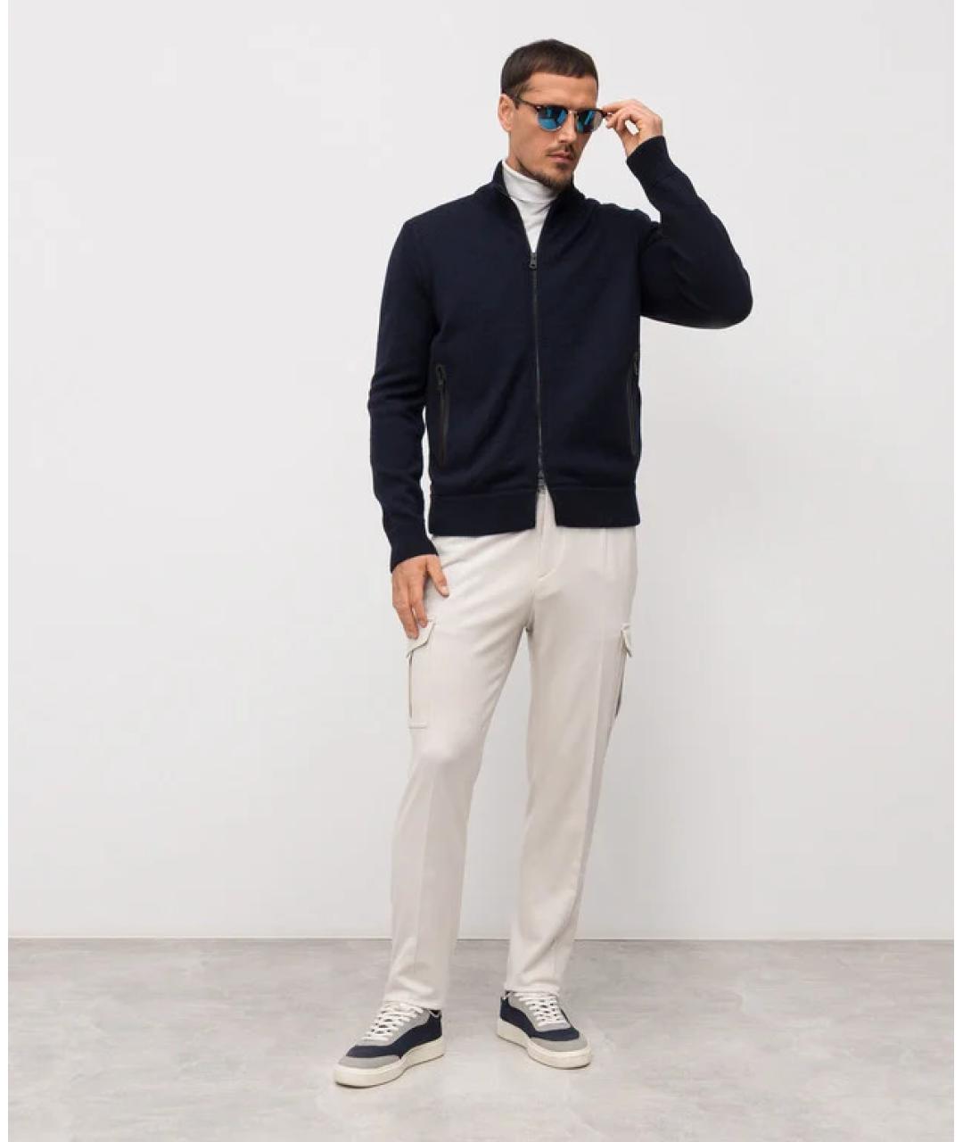 MONCLER Темно-синий кардиган, фото 2