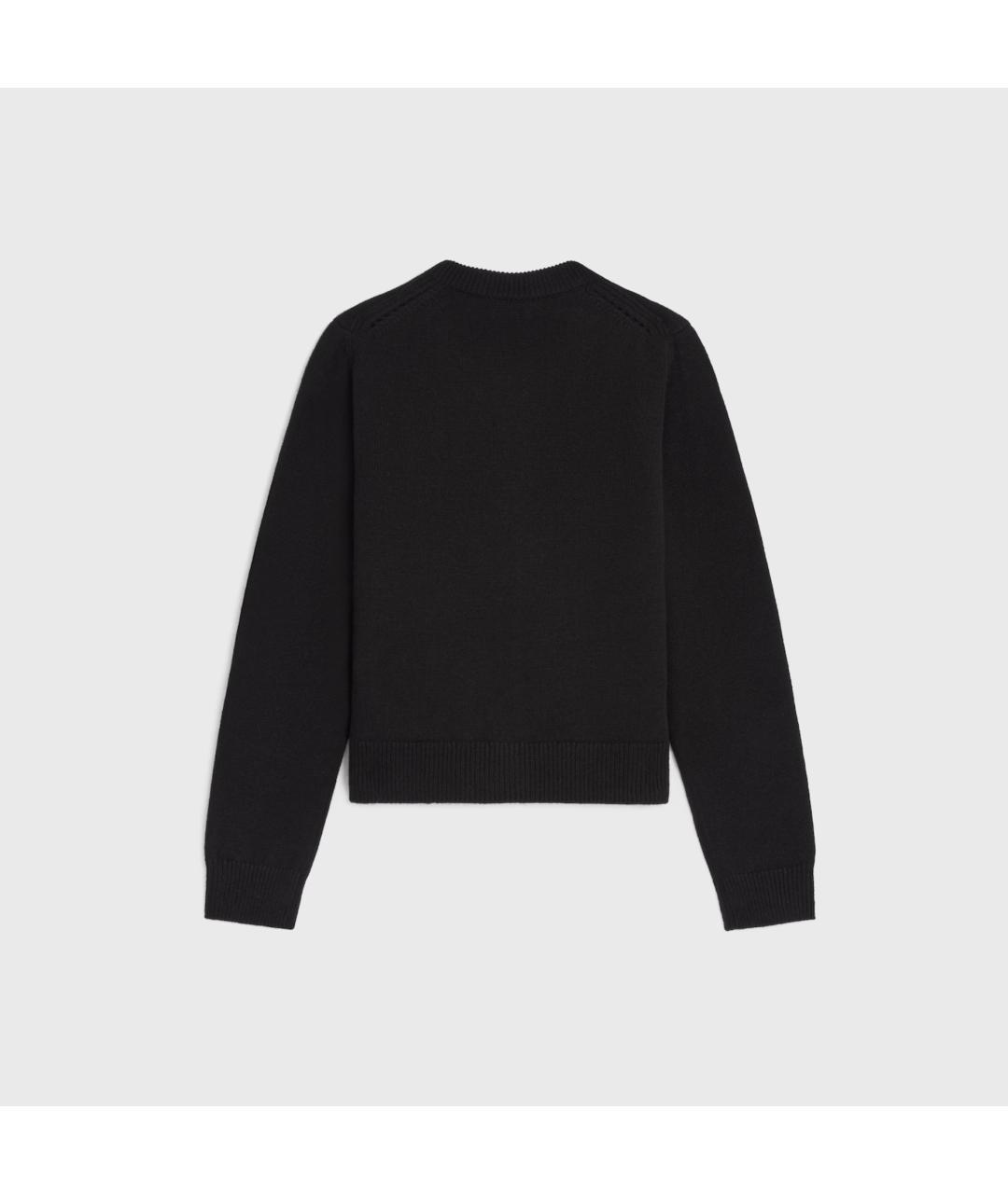 CELINE Черный кашемировый кардиган, фото 2