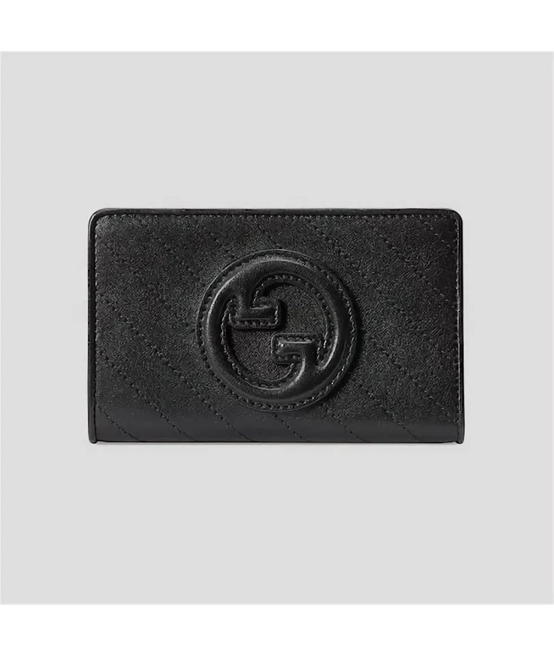GUCCI Черный кожаный кошелек, фото 9