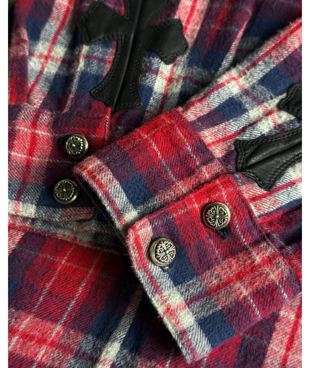 CHROME HEARTS Красная хлопковая рубашка, фото 6