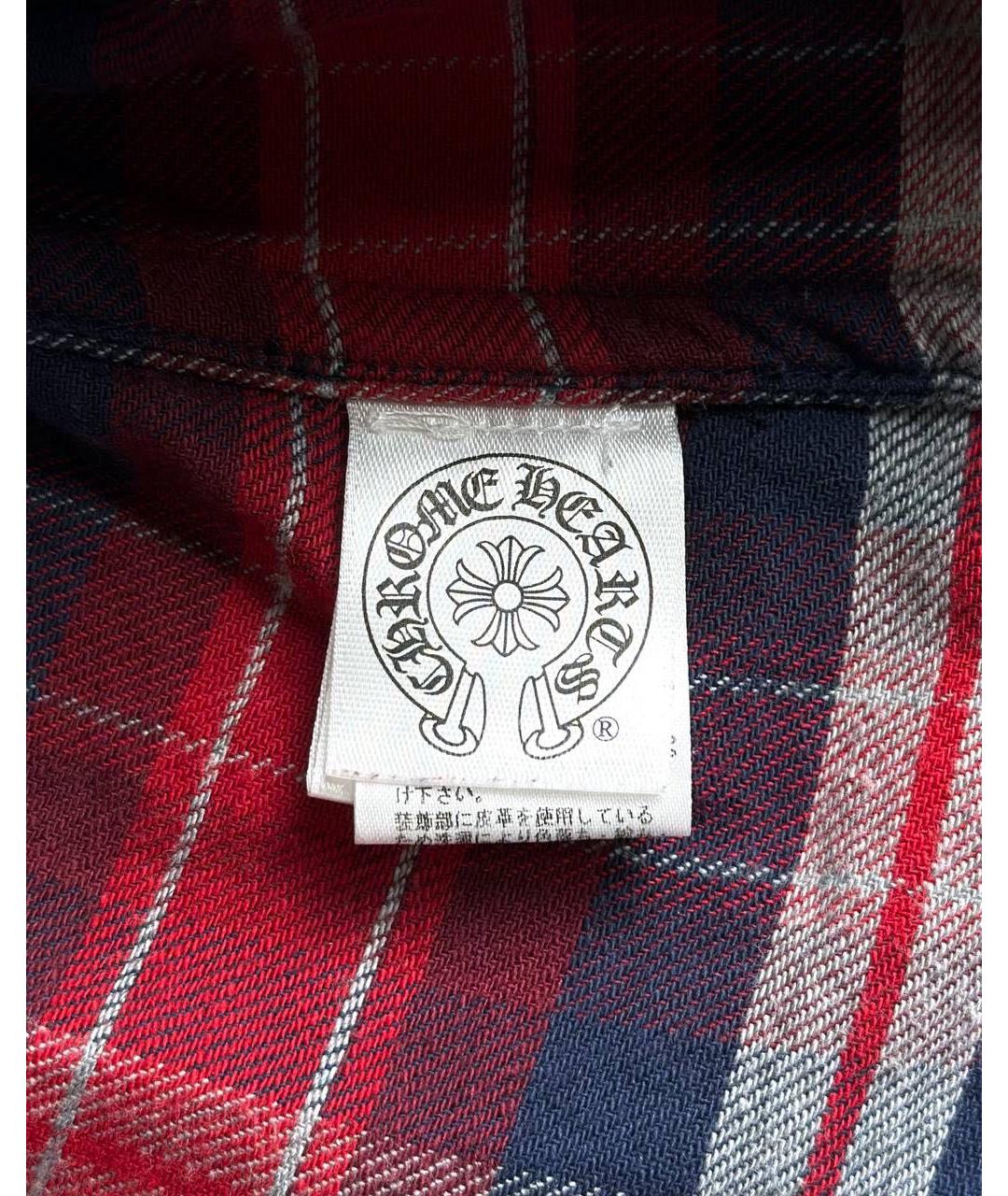 CHROME HEARTS Красная хлопковая рубашка, фото 7