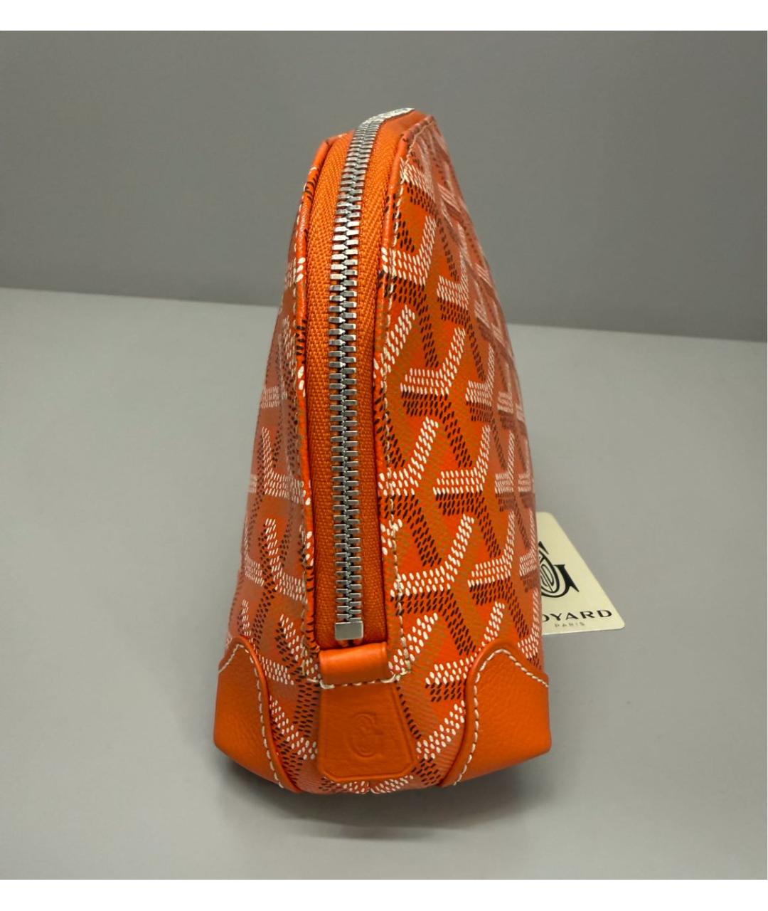 GOYARD Оранжевая косметичка, фото 4