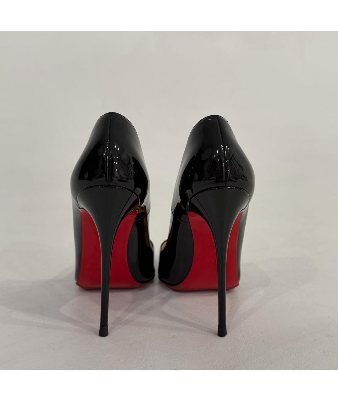 CHRISTIAN LOUBOUTIN Черные туфли из лакированной кожи, фото 2