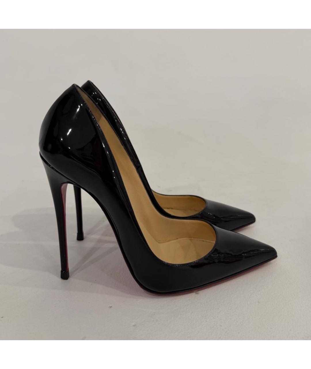 CHRISTIAN LOUBOUTIN Черные туфли из лакированной кожи, фото 5