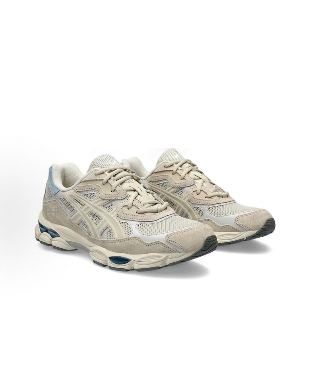 ASICS Бежевые текстильные низкие кроссовки / кеды, фото 6